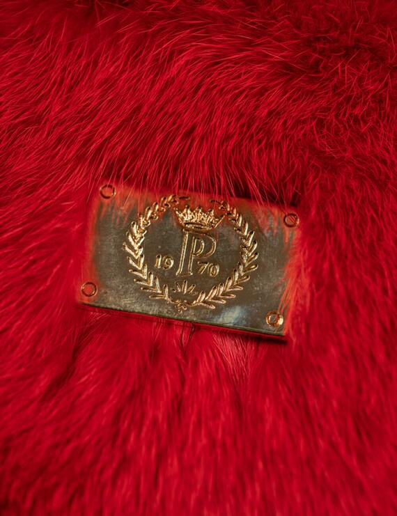 RED COLOR FOX Bag!brand New Real Natural Genuine Fur! - Etsy New Red bag with natural mink main image 1
