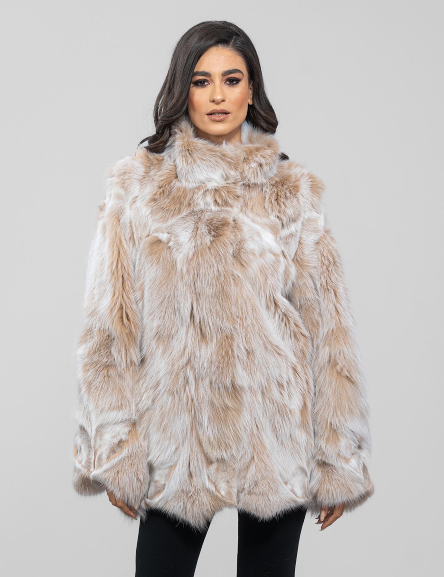 ジャケット・アウター thinkto big collar fur middle coat beige STEVE MADDEN Kindra Faux Fur Big Collar Coat | Bloomingdale's