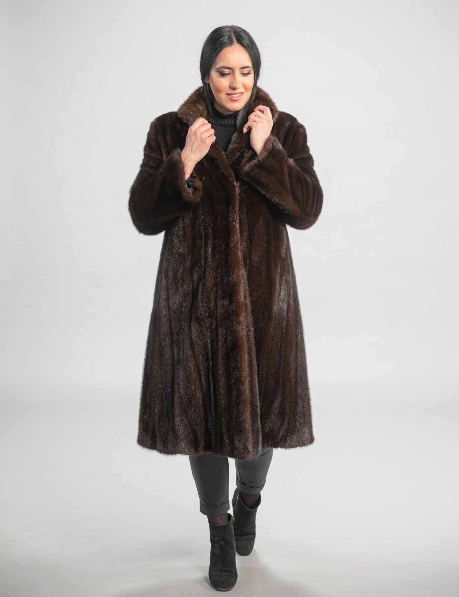 Sleeveless Monogram Mink Coat - Ready to Wear