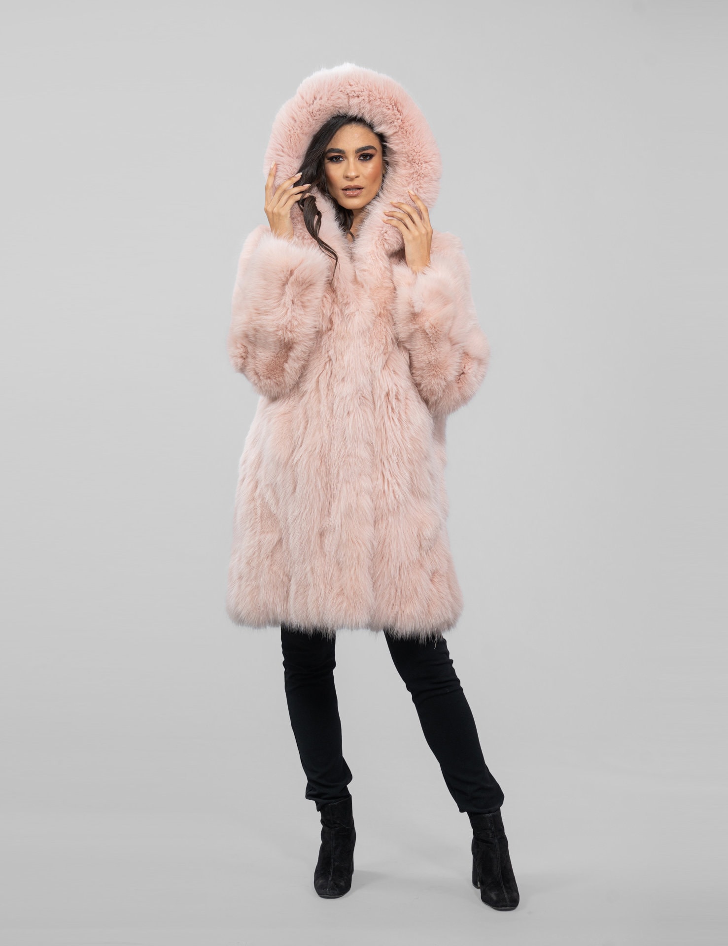 Her Lip ToのFaux Fur Hoodie Duffle Coat ジャケット・アウター Her lip to Faux Fur Hoodie Duffle Coart