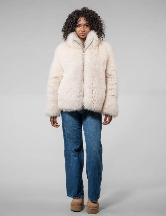 Outerwear Fluffy Zip Jacket Womens Teddy Bear Fluffy Coat Zip Up