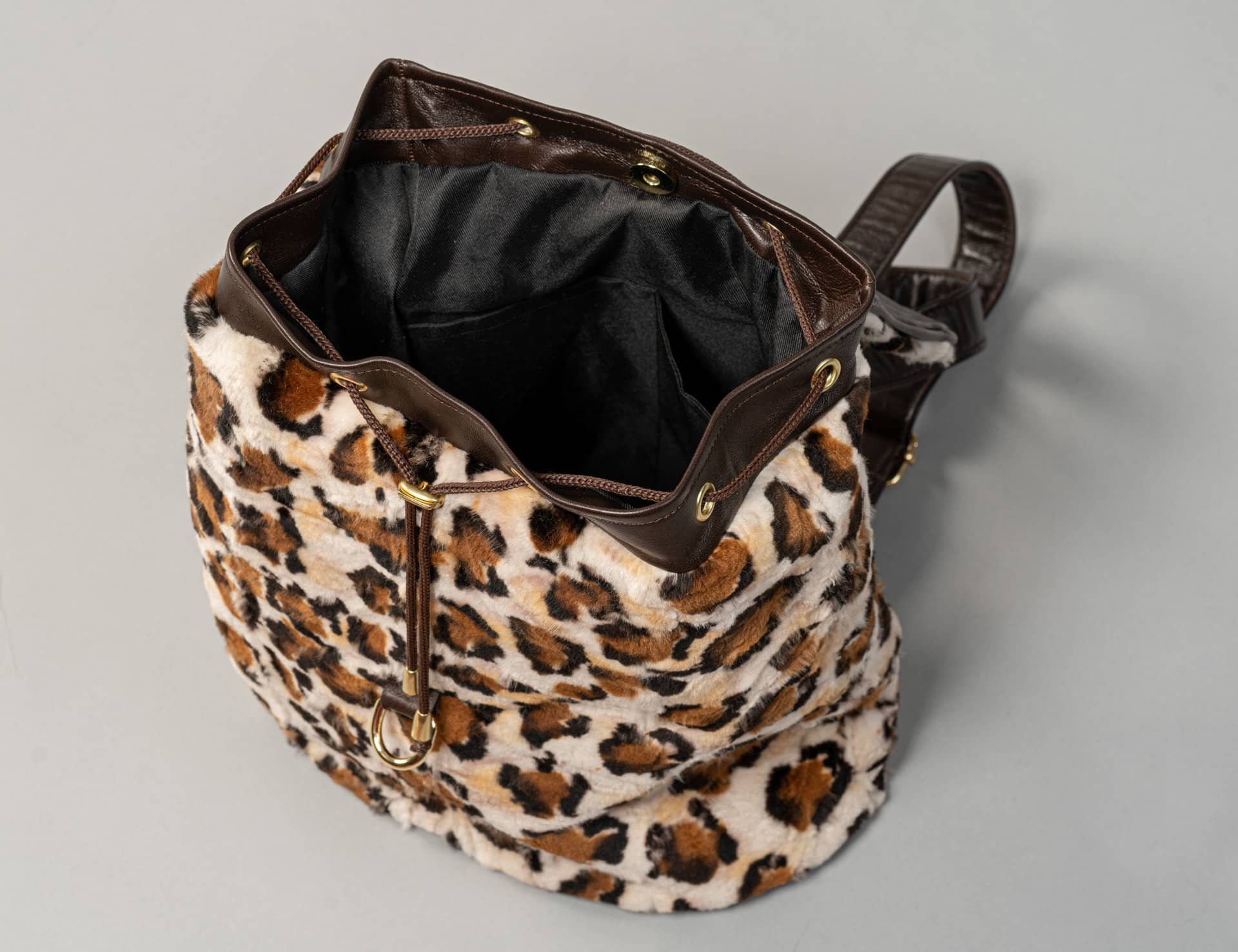 Backpack by Cache Real Authentic wild animal fur. Silver Fox Fur Backpack - 100% Real Fur Coats - Haute Acorn main image 3