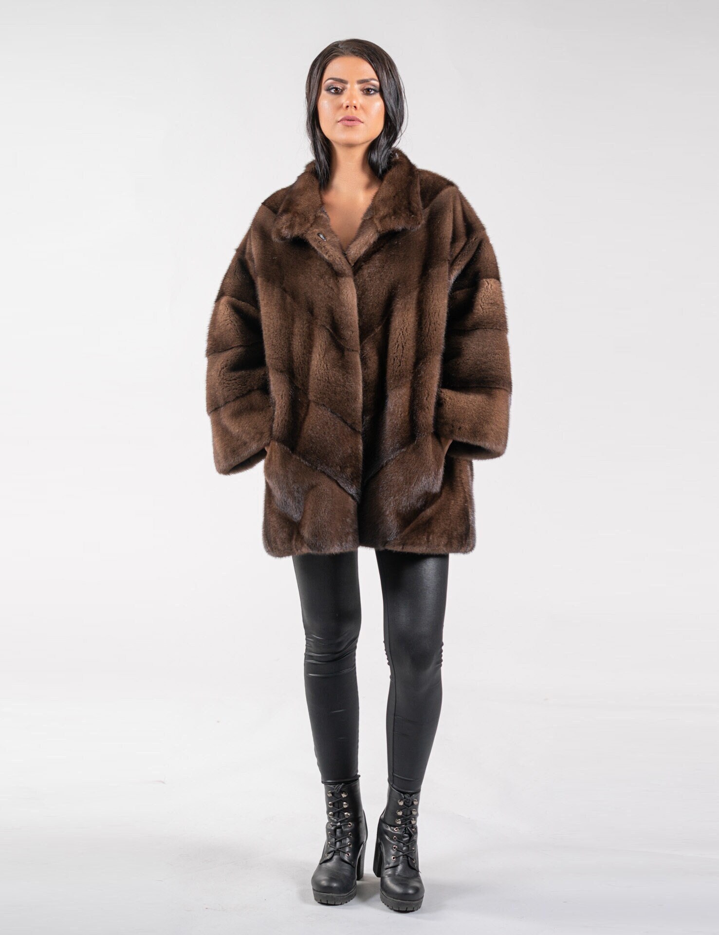 【DIAGONAL】24FW FUR SHEARLING COAT SHEARLING COAT REVERSIBLE – LISKAFASHION