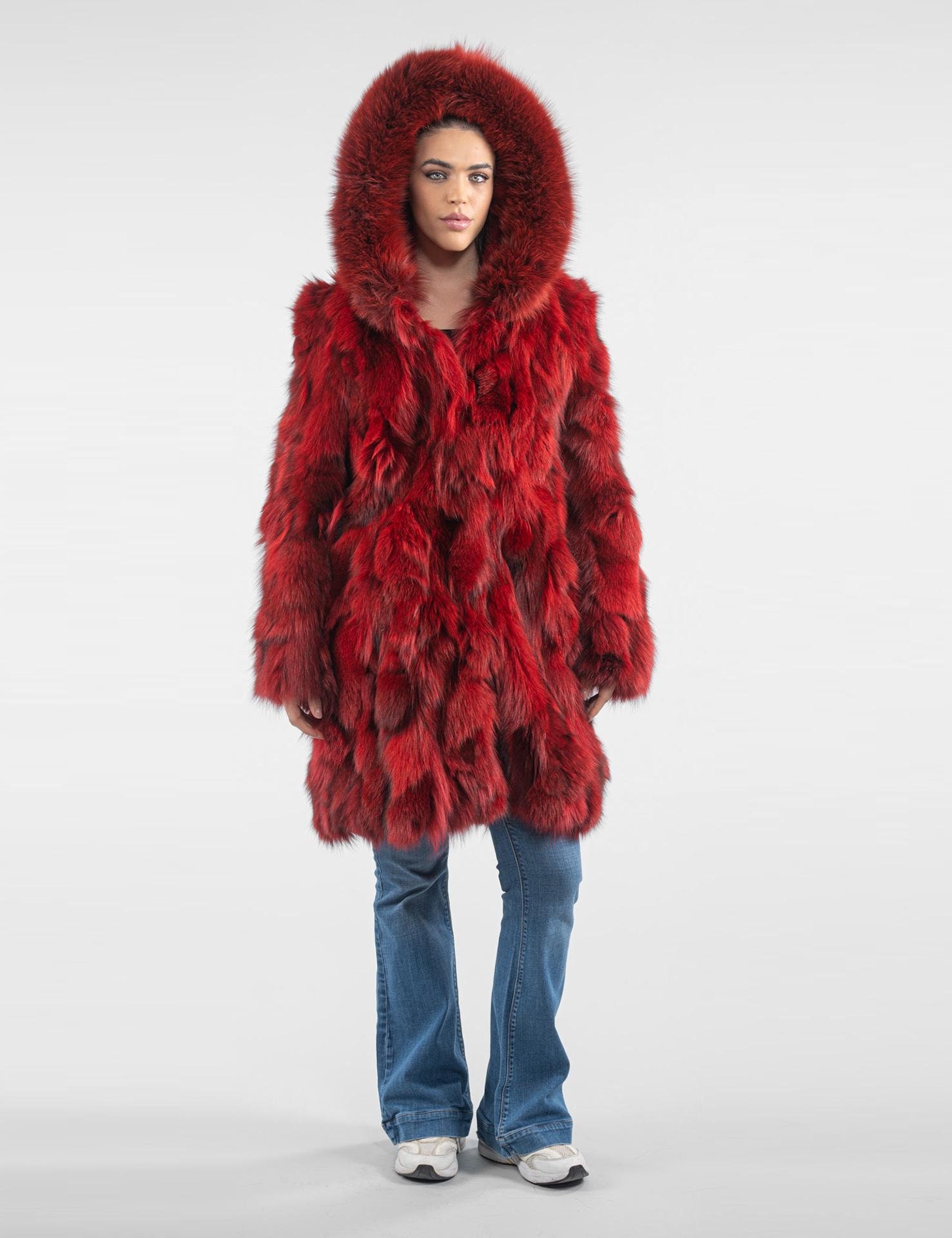 Missguided Red Jacket Missguided Red Bubble Faux Fur Coat Fur
