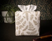 Natural Fern - Cube Fabric Tissue Box Cover