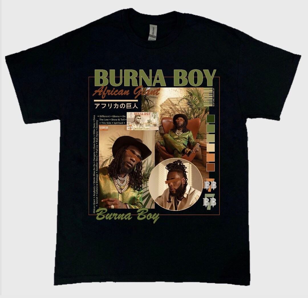 Burna Boy Graphic Tee, Unisex Etsy