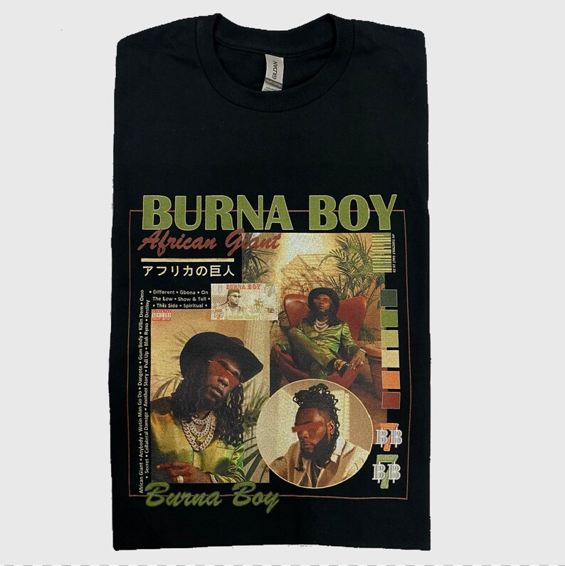 Burna Boy Graphic Tee, Unisex Etsy