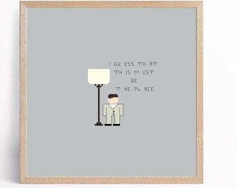 Talking Heads &quot;This Must Be The Place&quot; Naïve Melody Song Cross Stitch Pattern Lamp, Stop Making Sense