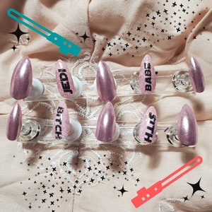 Jedi Babe/ Sith Bitch | Star Wars Press On Nails Set, Jedi Nails, Sith Nails