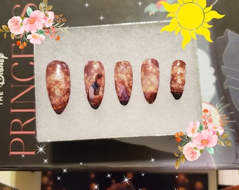 Set de uñas postizas Rapunzel / Uñas enredadas, Uñas Disney