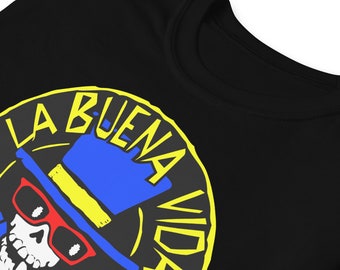 La Buena Via Guy Blue Short-Sleeve Lightweight Unisex T-Shirt by Kiin Gear