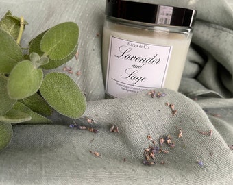 Lavender & Sage | Handmade Soy Scented Candle