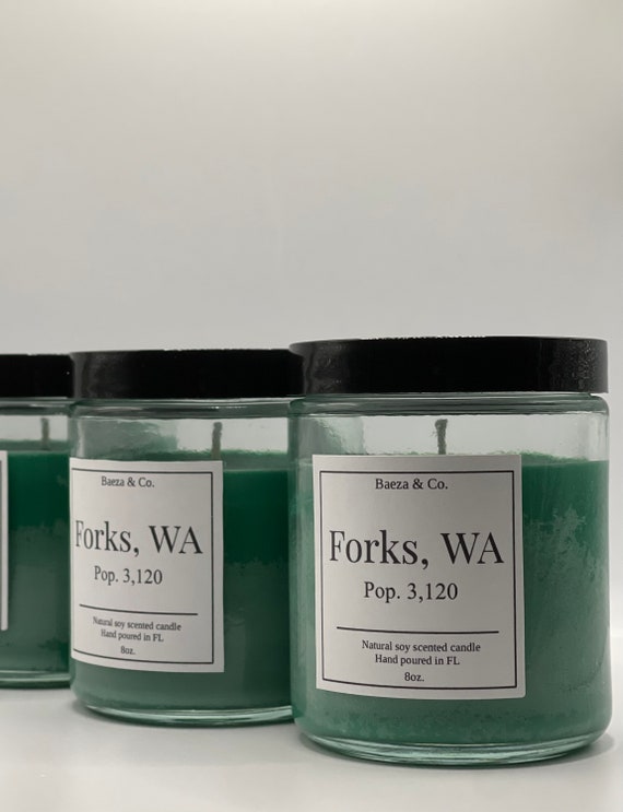 Forks WA Twilight Inspired Handmade Soy Scented Candle Etsy