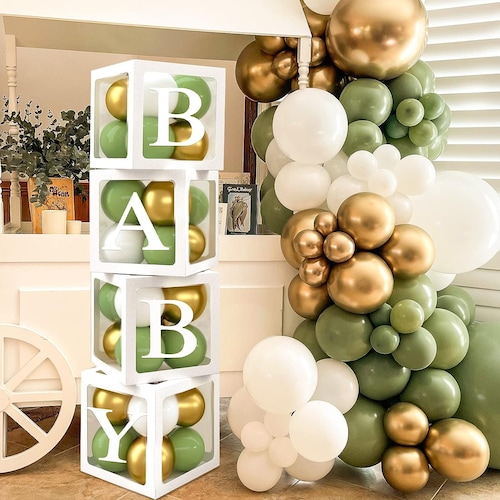BABY Letter Balloon Boxes, Gender Reveal, Baby Shower Decoration