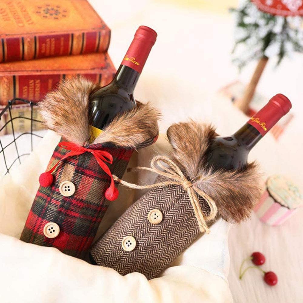 2pcs Christmas Wine Bottle Bag Christmas Jumper Wine Bottle Etsy UK
