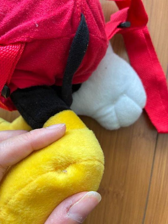 Disney Mickey Mouse Plush Backpack - image 4