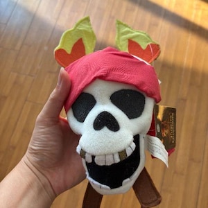 Disney Pirates Of The Caribbean Skull Head Plush Stuffed Toy NWT