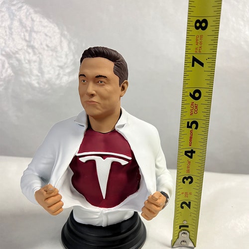Elon Musk Painted 3D Printed Figure - Twitter Tesla Dogecoin SpaceX shops Occupy Mars