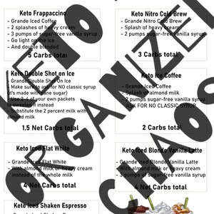 ultimate keto friendly starbucks drink orders weight loss etsy