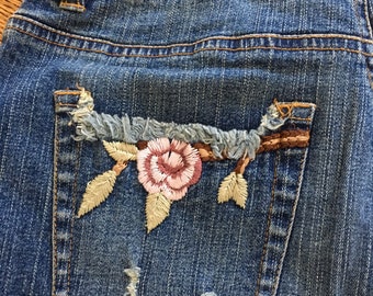 Never Worn Vintage Deadstock Antik Denim Embroidered Jeans | Etsy