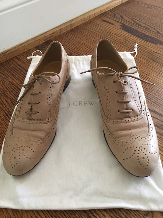 Newer Vintage J. Crew Tan Leather Oxfords