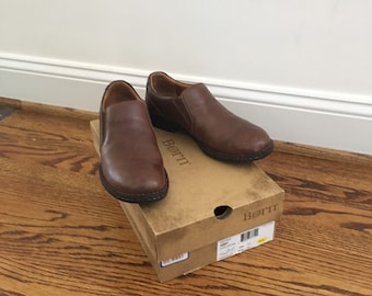 Newer Vintage ‘Born’ Dark Brown Leather Slip On Loafers