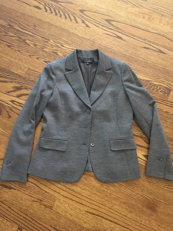 Iconic Gray Wool Blazer by Brooks Brothers