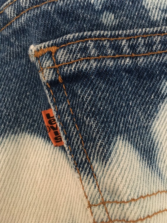 Orange Tag Vintage Tie-Dyed Levi’s 505 - circa 19… - image 3