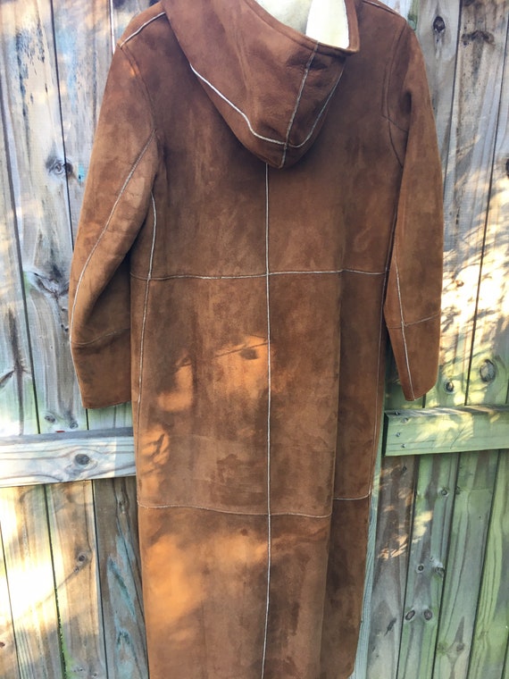 Vintage 1990s Genuine Suede Shearling Sundance Ov… - image 2