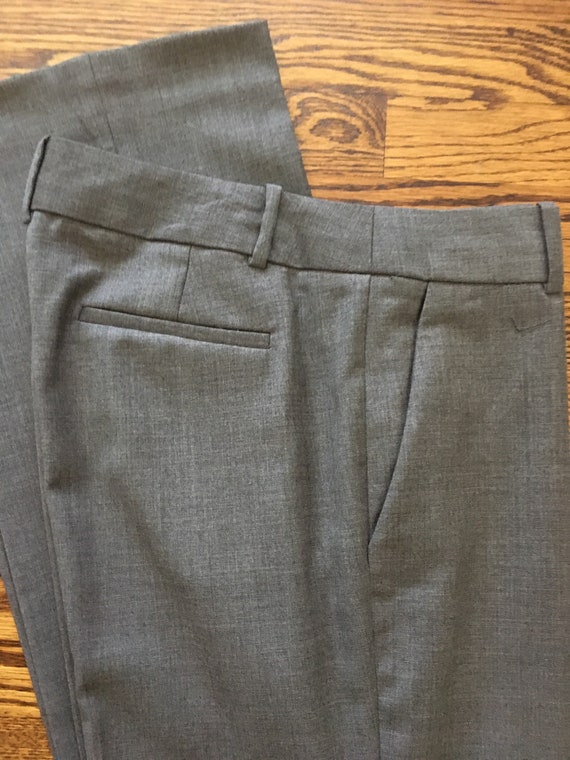 Classic Gray Wool Trousers by J. Crew