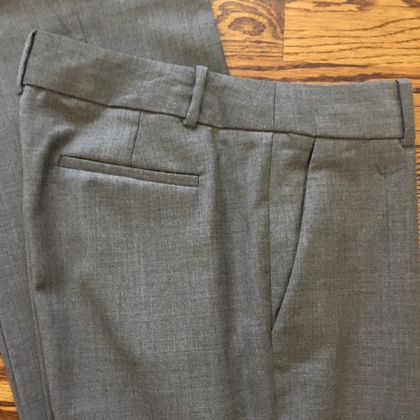 Classic Gray Wool Trousers by J. Crew