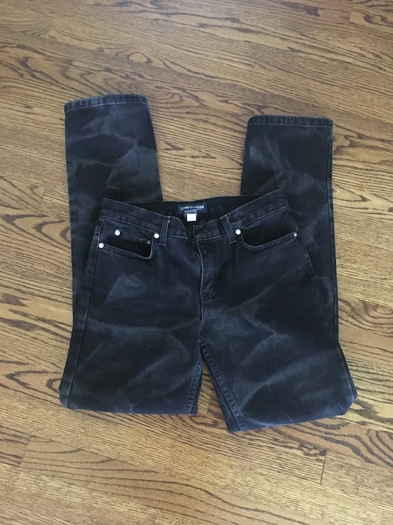 Vintage LondonJean Black Acid Washed Jeans