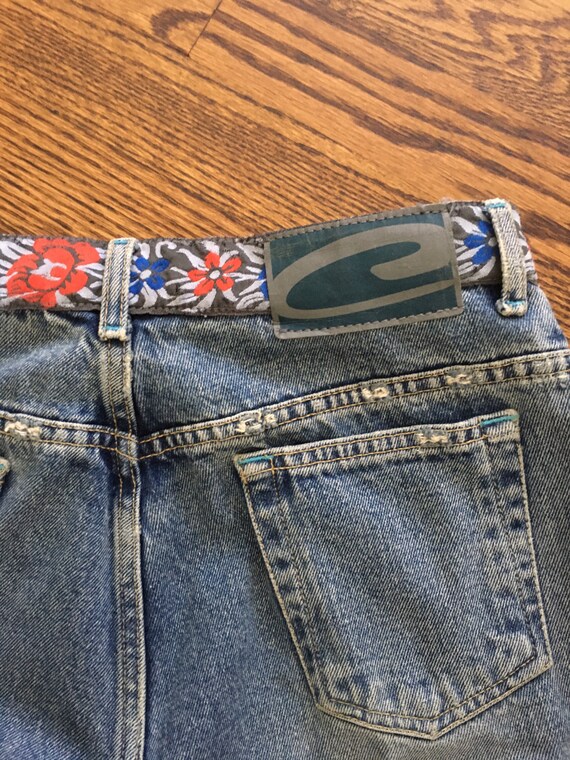 Super Vintage Candies Hippie Ripped Wash with Ribbons… Gem