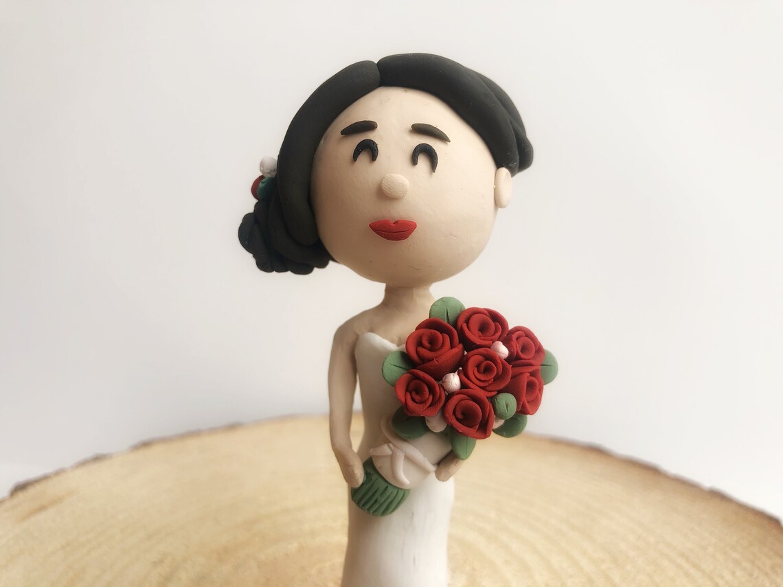 Custom Wedding Cake Topper Figurines Bride and Groom Couple Etsy