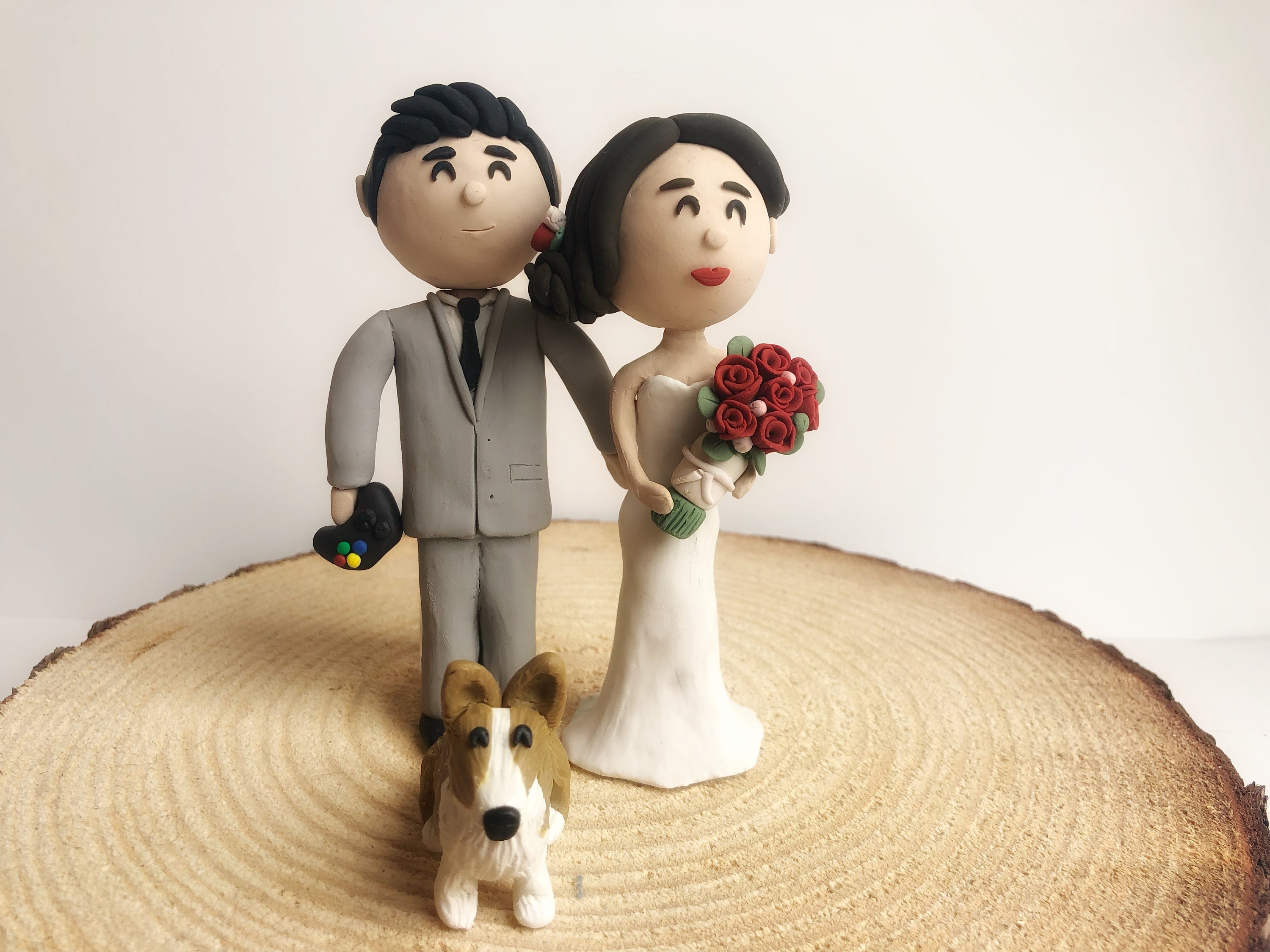 Custom Wedding Cake Topper Figurines Bride and Groom Couple Etsy