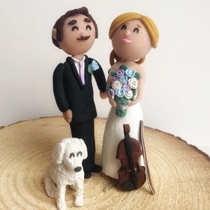 Custom Wedding Cake Topper Figurines Bride and Groom Couple