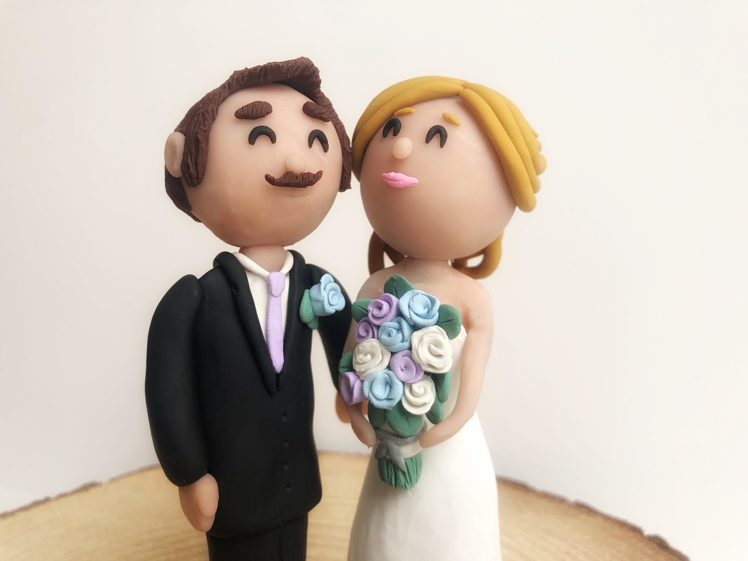 Custom Wedding Cake Topper Figurines Bride and Groom Couple Etsy