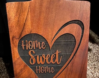 Home Sweet Home Heart Reverse Engrave svg (digital file only)