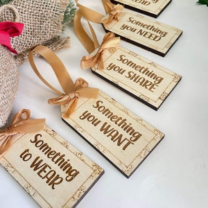 Gift Tag SET: Candy Cane, Gingerbread Man & Snowflakes svg for laser (DIGITAL file only) Glowforge tested