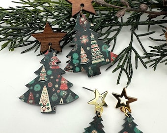 Christmas Earrings SET 5: svg for Acrylic Earrings for lasers (DIGITAL file only)