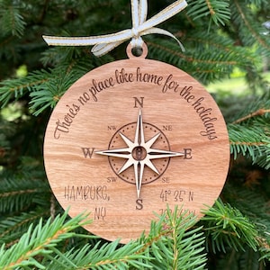 Compass Local Ornament svg for Lasers (DIGITAL file only) Both Score & Engrave Versions included