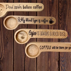 SET 3: Archivo de cucharas de café para espacios en blanco/svg para láser (solo archivo digital)
