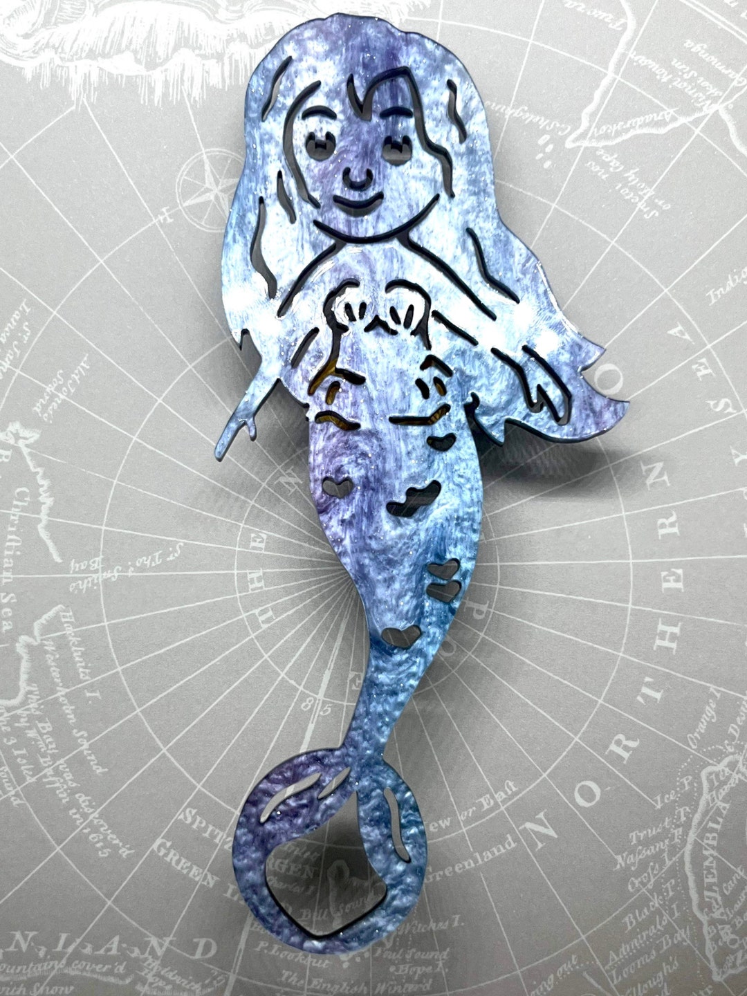 Mermaid Bubble Wand Svg for Laser (DIGITAL File Only) Glowforge Tested ...