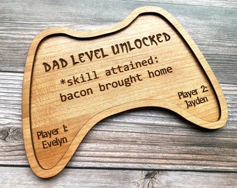 Gamer Valet Tray für Dad svg für Laser (DIGITAL Laser Datei nur)