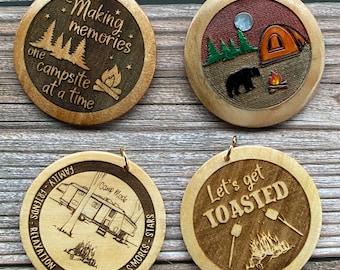 SET 6: Camping svg Files for bracelets, keychains, magnets or wristlets svgs (DIGITAL file only)