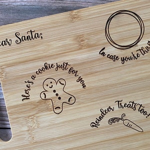 Santa Tray for Christmas Eve svg for laser (DIGITAL file only) Glowforge tested