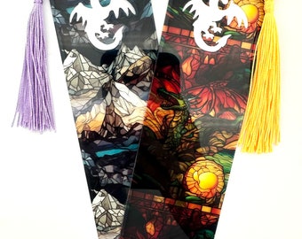 SET 4 Bookmarks for laser svg Cut-Outs Dragon/Turtle/Mermaid/Dinosaur/Tractor (digital file only)