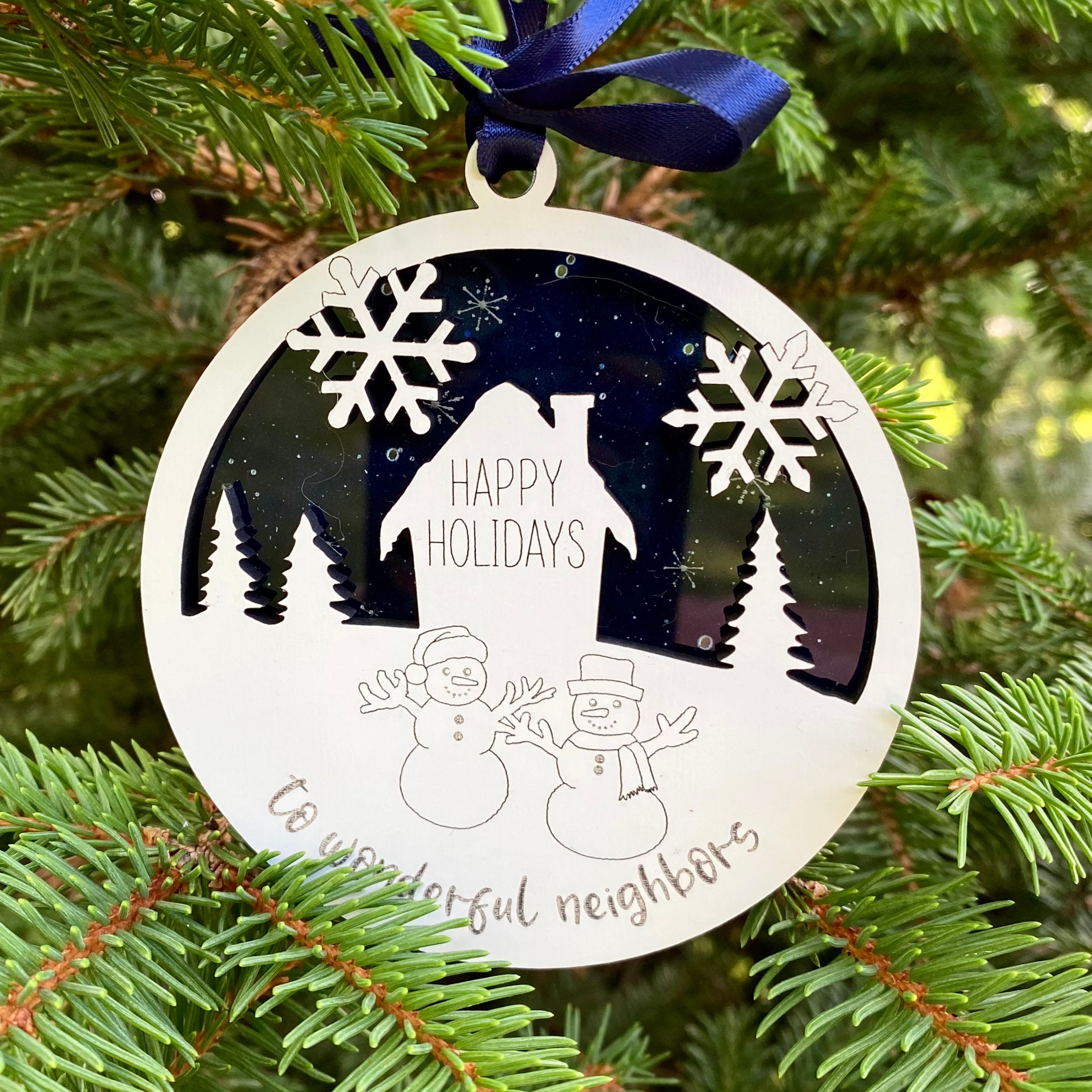 Neighbor Christmas Ornament SVG Cut File to Make Keepsake for Neighbour  Gift Friend Thoughtful Next Door Street Friends (Instant Download) 