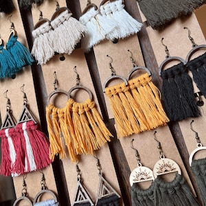 Macrame Earring Blanks/frames svg (solo file DIGITAL) Glowforge testato