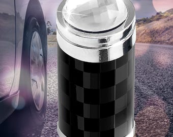 Carbon Fiber Tire Valve Caps: Crystal Bling, 4pc Set